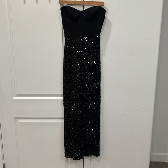 DRESS THE POPULATION Women's Vada Dress Size XS In Black - Picture 4 of 10